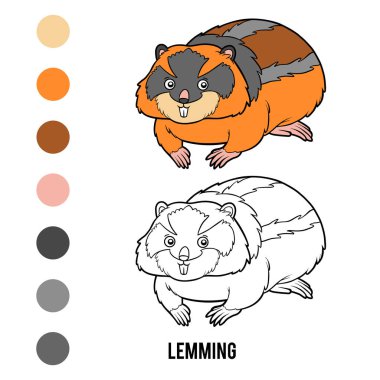 Çocuklar için boyama kitabı, Lemming