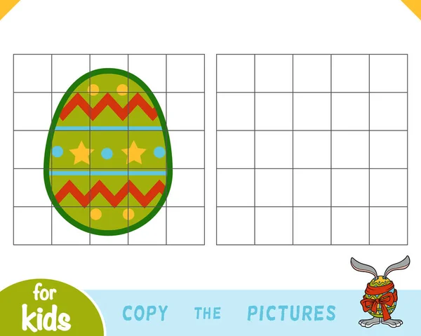Copiar Imagen Juego Educación Para Los Niños Huevo Pascua — Vector de stock