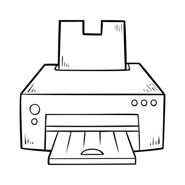 Libro Colorare Bambini Stampante — Vettoriale Stock