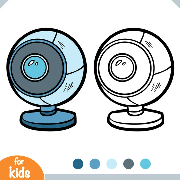 Buku Mewarnai Untuk Anak Anak Webcam - Stok Vektor