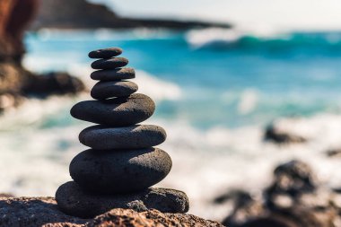 Plaj Kanarya Adaları Taşları