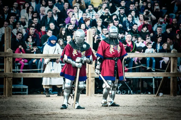 İspanya 'da ortaçağ savaşçı portresi