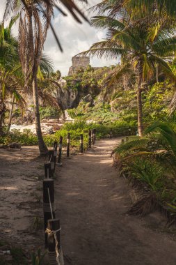 Tulum Mexico 'daki Maya harabeleri