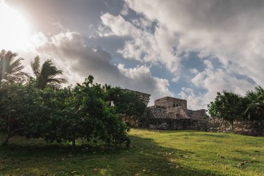 Tulum Mexico 'daki Maya harabeleri
