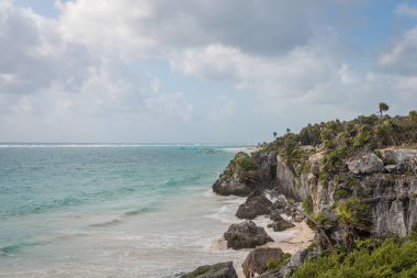 Tulum Mexico 'daki Maya harabeleri