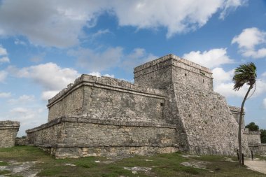 Tulum Mexico 'daki Maya harabeleri