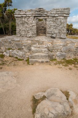 Tulum Mexico 'daki Maya harabeleri