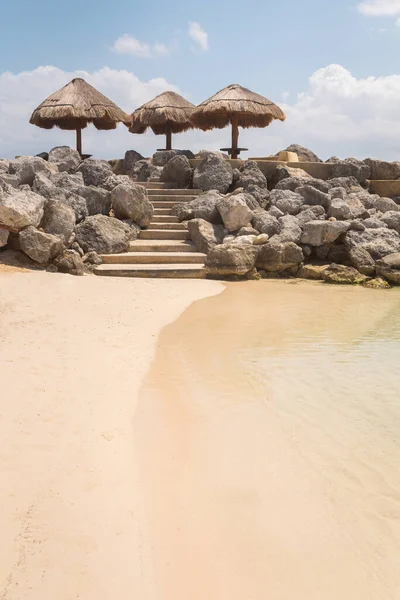 Playa Caribeña Cerca Cancún México —  Fotos de Stock