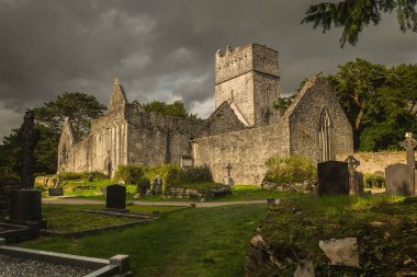 Güzel İrlanda 'daki Muckross Manastırı