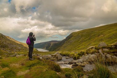 Güzel İrlanda 'daki Glendalough Vadisi