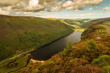 Güzel İrlanda 'daki Glendalough Vadisi
