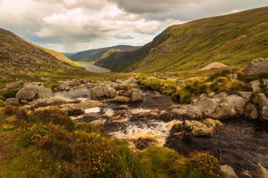 Güzel İrlanda 'daki Glendalough Vadisi