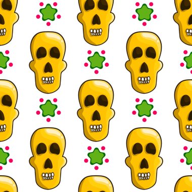 Çizgi film kafatasları ile Seamless Modeli