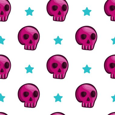 Çizgi film kafatasları ile Seamless Modeli