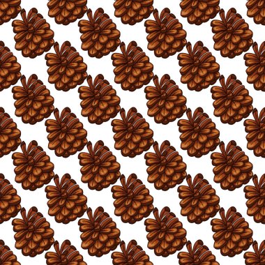 Köknar koniler ile Seamless Modeli