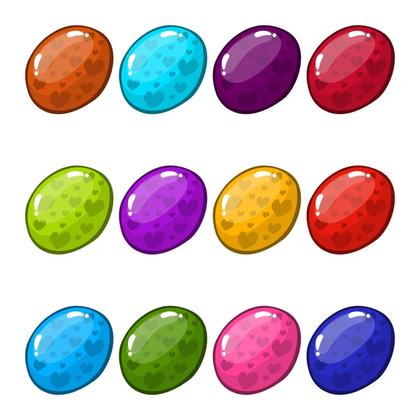 Büyük çizgi film parlak kabarcıkları ile ayarla