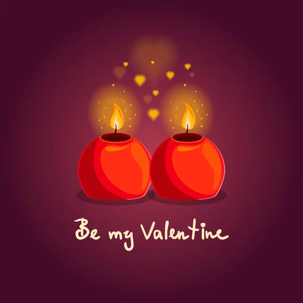 Carte de voeux Saint Valentin — Image vectorielle