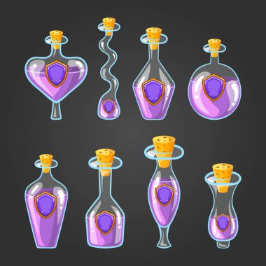 Kalkan iksir şişesi ile ayarla