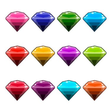 Büyük mücevher ve elmas simgeler kümesi