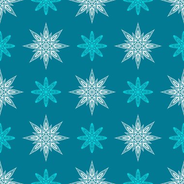 Kar taneleriyle kusursuz desen