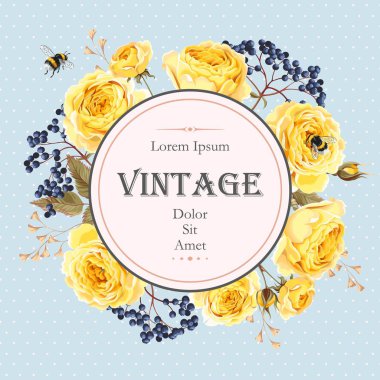 Gül ve mürver kartı