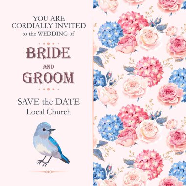 Vintage Düğün Davetiyesi