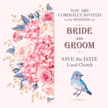 Vintage Düğün Davetiyesi