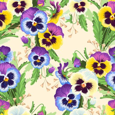 Sorunsuz varicolored Hercai Menekşe