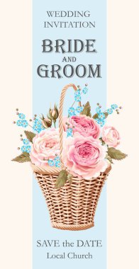 Vintage Düğün Davetiyesi