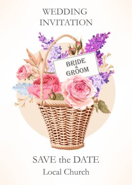 Vintage Düğün Davetiyesi