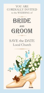 Vintage Düğün Davetiyesi