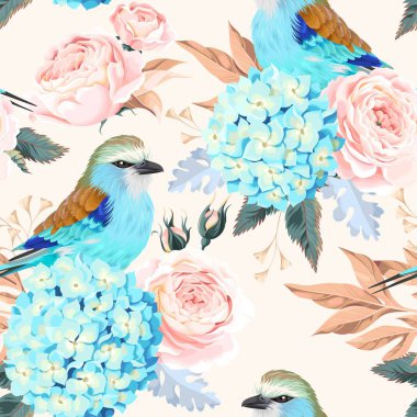 Sorunsuz vintage çiçekler