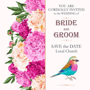 Vintage Düğün Davetiyesi