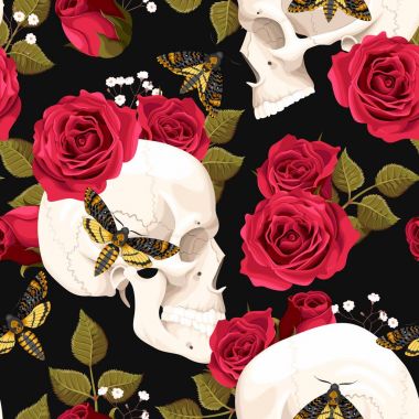 çiçek ve pervane kafatası