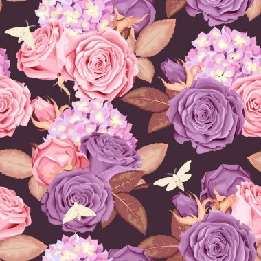 Güzel güller ve ortanca sorunsuz