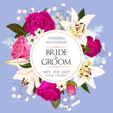 Vintage Düğün Davetiyesi