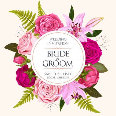 Vintage Düğün Davetiyesi