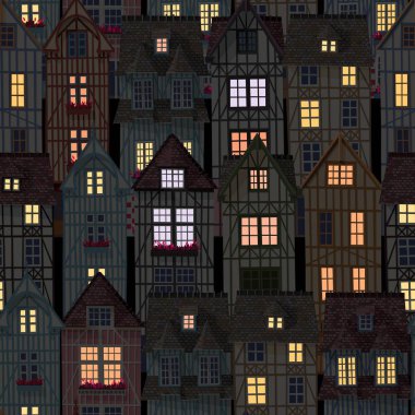 Eski kasaba seamless modeli