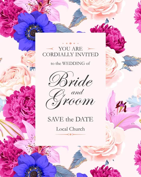 Vintage Düğün Davetiyesi