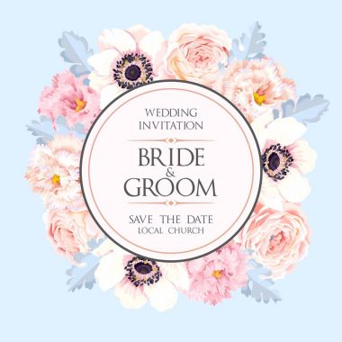 Vintage Düğün Davetiyesi