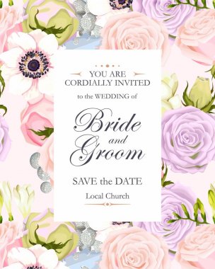 Vintage Düğün Davetiyesi