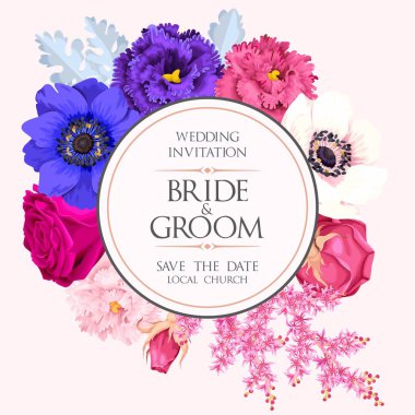 Vintage Düğün Davetiyesi