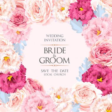 Vintage Düğün Davetiyesi