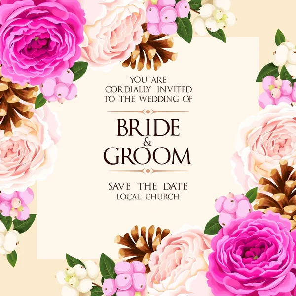 Vintage Düğün Davetiyesi