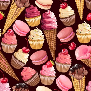 Şekerlerle kusursuz desen