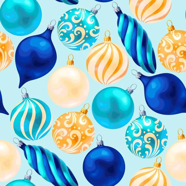 Décorations de Noël sans couture — Image vectorielle