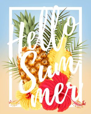 Vektör yaz parti kartı