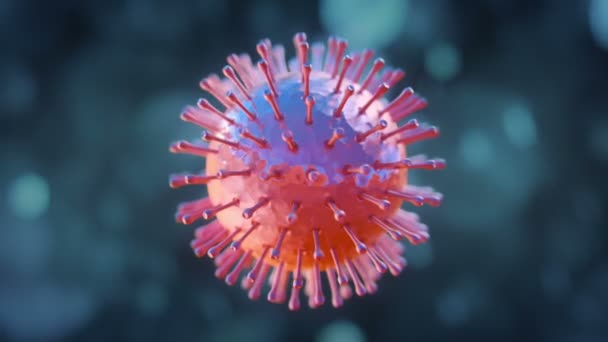Fondo Animación Bucle Corona Virus — Vídeo de stock