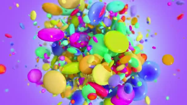 Explosion Bonbons Colorés — Video