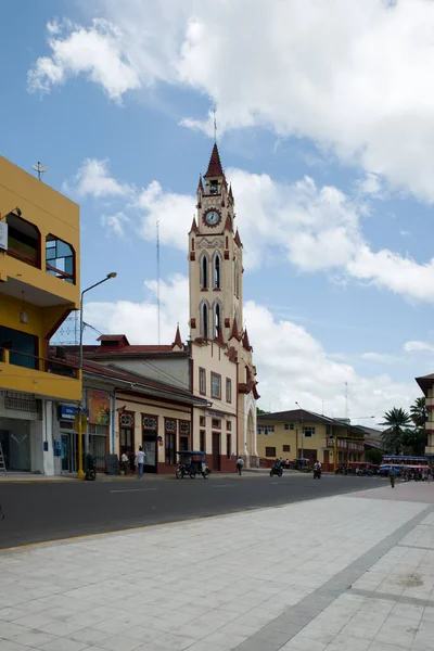 Catedral San Juan Bautista También Llamada Catedral Iquitos Principal Iglesia — Foto de Stock